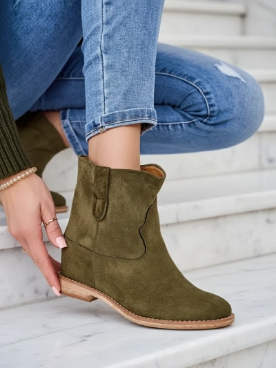 Royalfashion Čižmy v kovbojskom štýle na zakrytom klíne Patorias