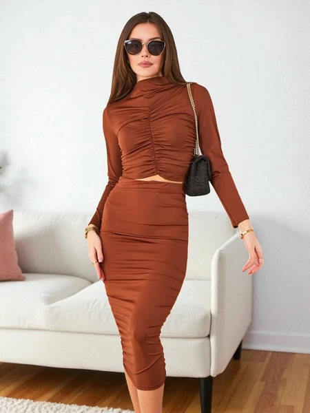 Royalfashion Ženská úzka midi sukňa