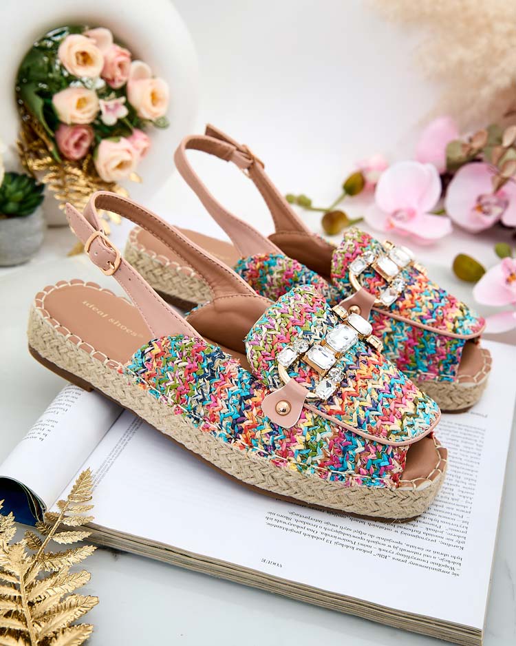 Royalfashion Dámske espadrilky s otvorenou špičkou