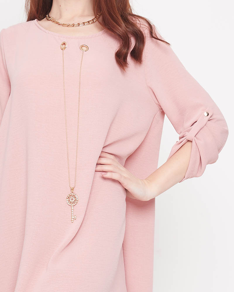 Svetloružové dámske minišaty Oblečenie