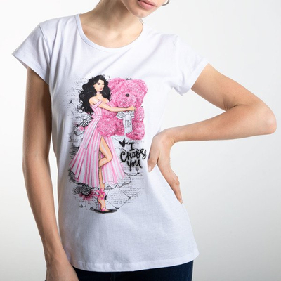 Bílé tričko s krátkým rukávem - Halenky 1