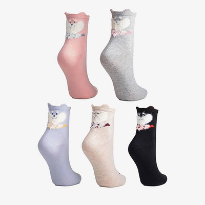 Dámske členkové ponožky 5 / balenie - Ponožky