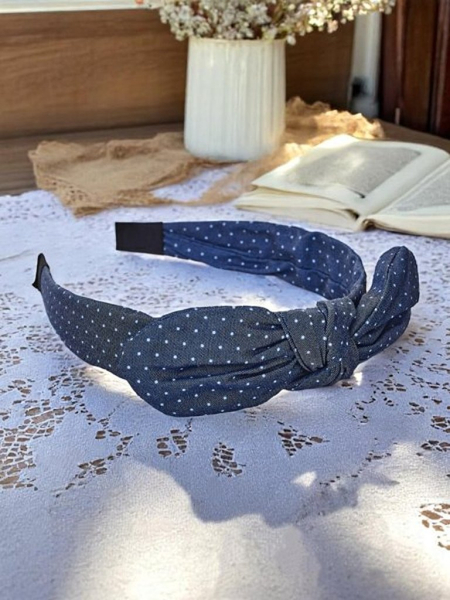 Royalfashion Čelenka s bodkovanou mašľou Lilka