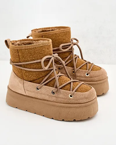 Royalfashion Dámske šnurovacie snehule Filori