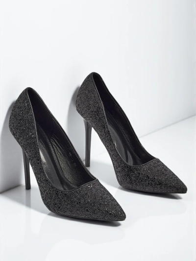 Ženski salonarji eko usnje z brokatom Zavrimea