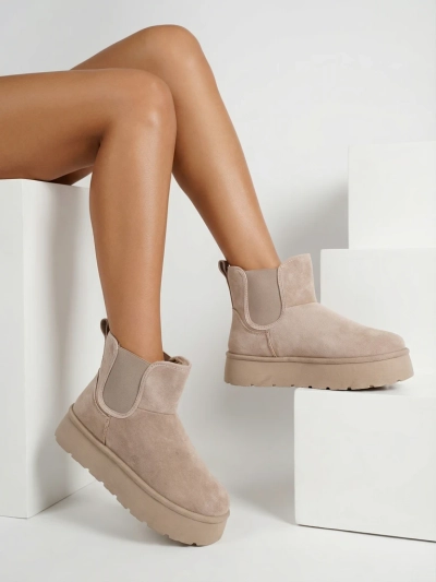 Royalfashion Dámske krátke čižmy Nomas a'la snow boots