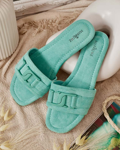 Royalfashion Mint dámske žabky s prackou Rydr