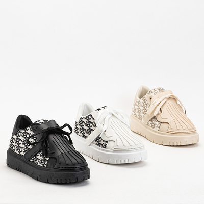 Dámske čierne športové tenisky s potlačou Ibibis - Obuv