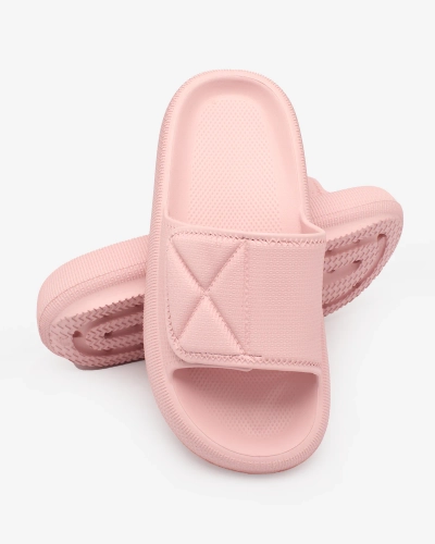 Royalfashion Ružové dámske gumené šľapky Easy Breeze