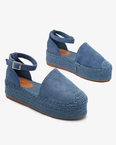 OUTLET Royalfashion Modré dámske espadrilky Avos