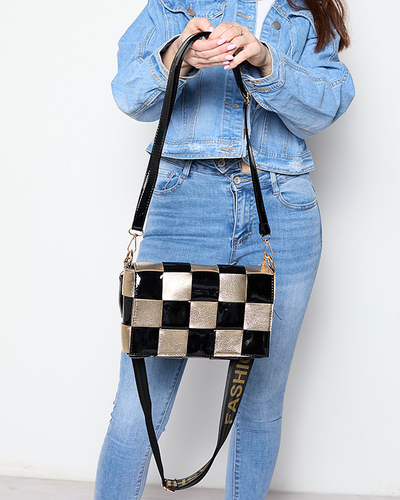 Malá čierno zlatá dámska kabelka - Doplnky