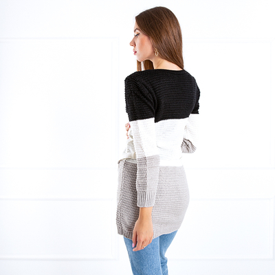 Cardigan dámsky farebný s vreckami - Oblečenie