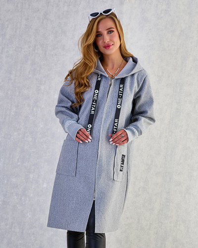 Royalfashion Dámska bunda a'la kabát po kolená