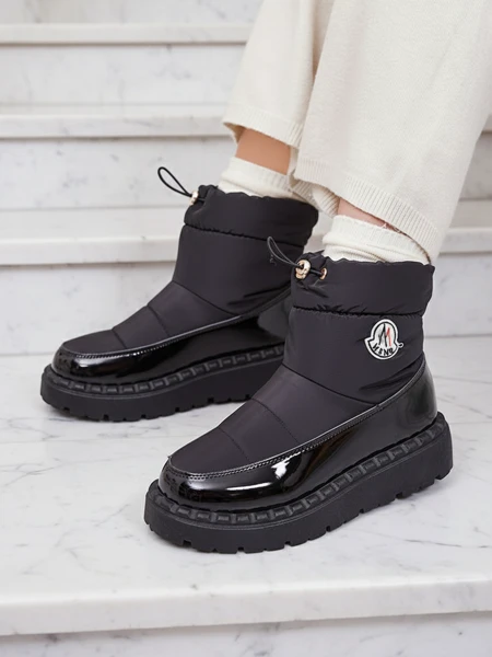 Royalfashion Dámske snehové čižmy v čiernej farbe Ireda