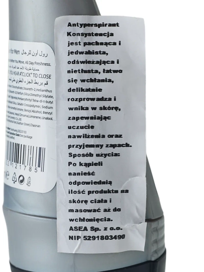 Pánsky roll-on dezodorant-antiperspirant 50 ml