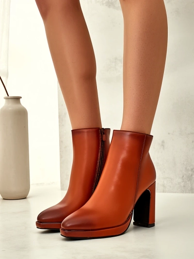 Royalfashion Dámske členkové topánky na podpätku Ferog