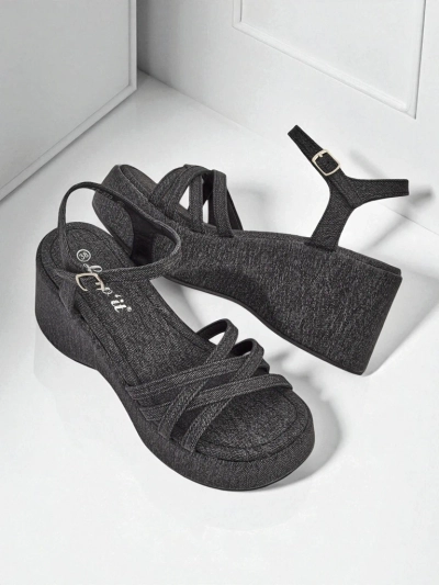Royalfashion Ženski sandali s polno peto Shadow Lift