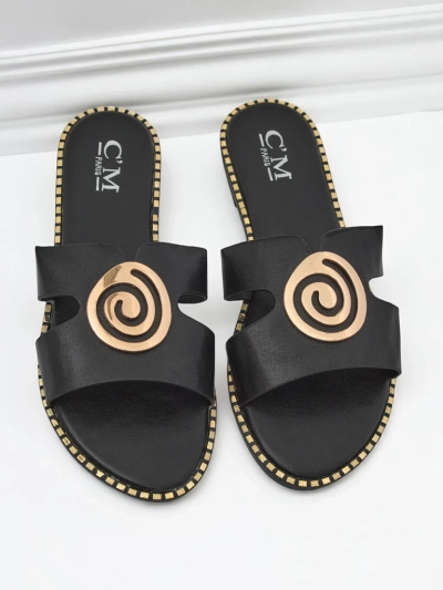 Royalfashion Dámske šľapky s plochou podrážkou Glam Bliss