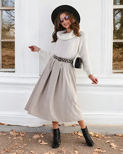 Royalfashion Dámska midi sukňa a'la svojákovina