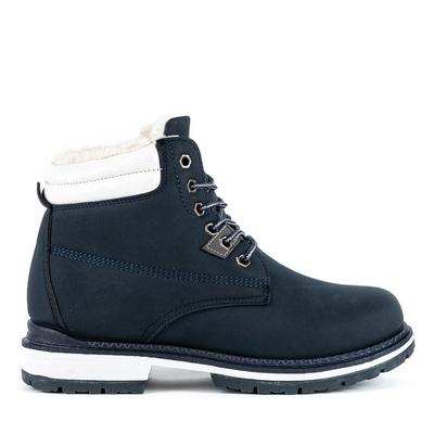 Tmavomodré turistické topánky s izoláciou North Land - Obuv