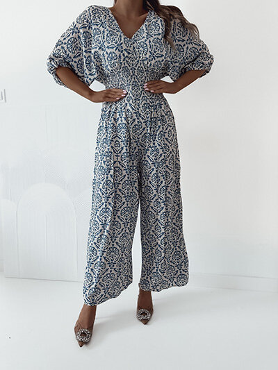 Royalfashion Vzorovaný dámsky overal