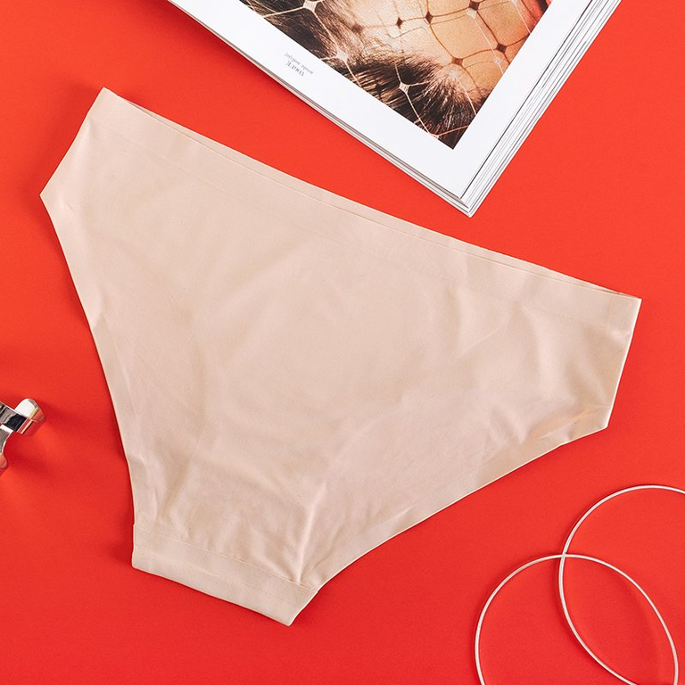 Dámske béžové nohavičky, bezšvové nohavičky - Spodná bielizeň