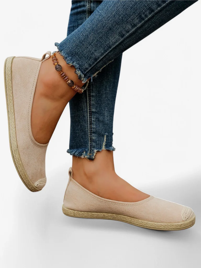 Royalfashion Dámske ekologické semišové espadrilky Aroles