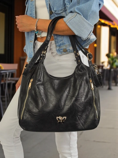 Črna Ženska Torbica Callista – Klasičen Stil in Praktičnost