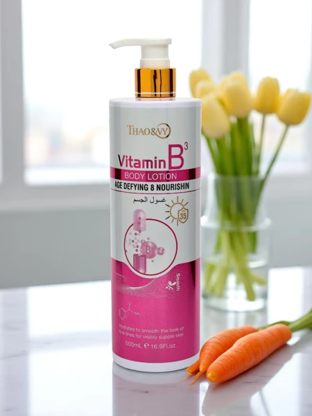 Proti starnutiu a hydratačné telové mlieko s vitamínom B3 AgeDefy