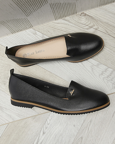 Čierne dámske mokasíny Riorica- Obuv