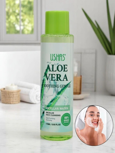 Upokojujúca a hydratačná micelárna voda na odličovanie s aloe vera