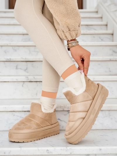 Royalfashion Dámske krátke čižmy Zoeno a'la snow boots