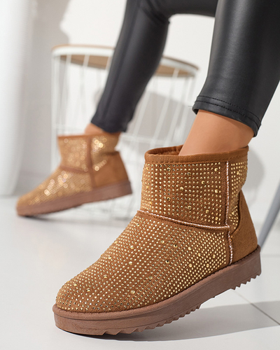 Dámske snehule s ťavími kubickými zirkónmi Rudis - Obuv