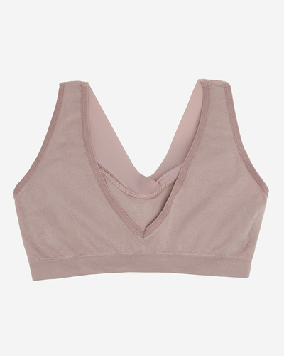 Fialová dámska športová podprsenka so širokými ramienkami - spodná bielizeň