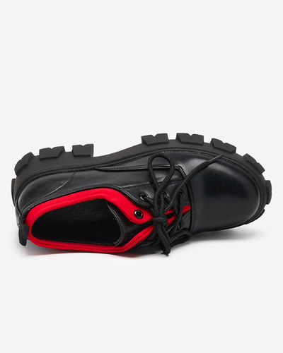 OUTLET Dámske topánky z ekokože čiernej farby Ozudu - Obuv