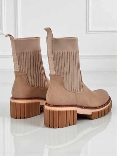 Ženski gležnarji s peto iz ekološkega usnja Ivy Storm