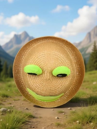 Royalfashion Detský slamený klobúk Froggy Shade Hat