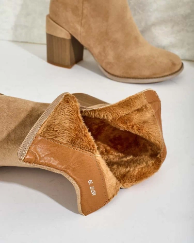 Royalfashion Dámske semišové čižmy eko Ovi