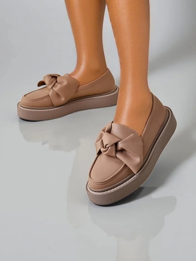 Royalfashion Elegantné dámske mokasíny s mašľou Ortto