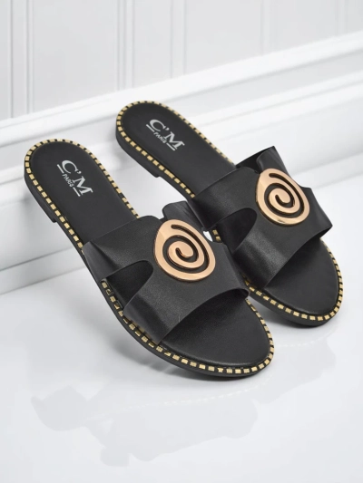 Royalfashion Dámske šľapky s plochou podrážkou Glam Bliss