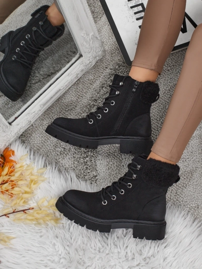 Ženski škornji s krznom Tessara