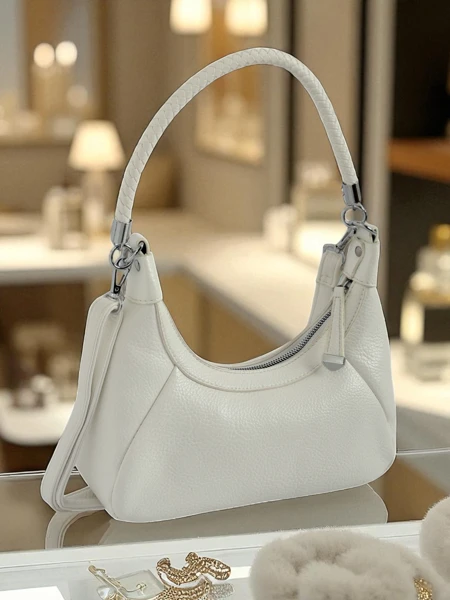 Royalfashion Majhna ženska torbica iz eko usnja z okrasnim pasom Lacquea