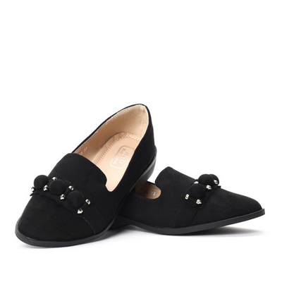 Czarne mokasyny- Obuwie