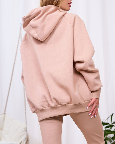 Royalfashion Svetlohnedý dámsky 3-dielny set