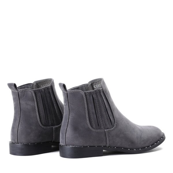 Klasyczne sztyblety w kolorze szarym Audria- Obuwie