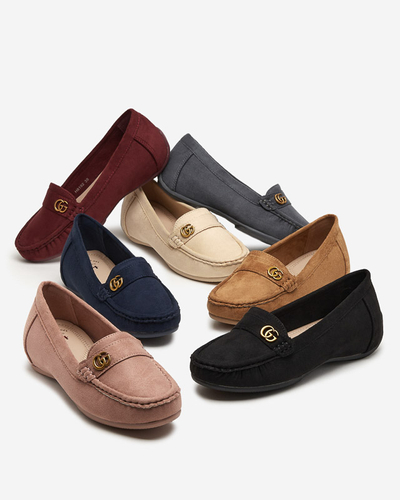 Dámske mokasíny na nízkom klinovom podpätku v ťavej farbe Lemira - Obuv