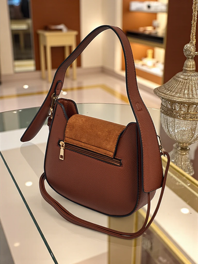 Majhna ženska torbica iz eko usnja Golden Whisper