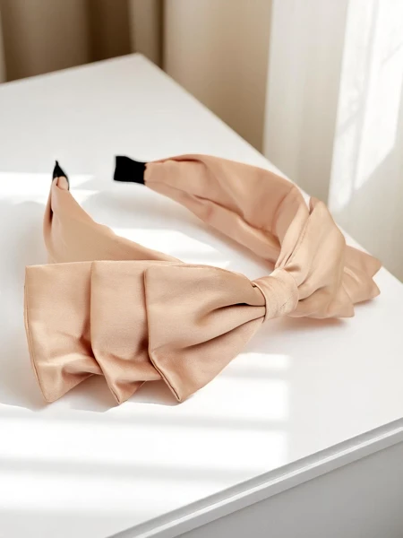 Royalfashion Saténová čelenka s mašľou Celine