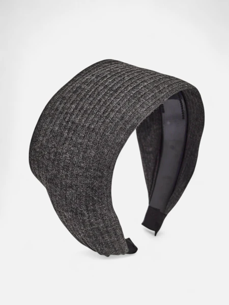 Royalfashion Elastičen trak za lase - širok, rebrast