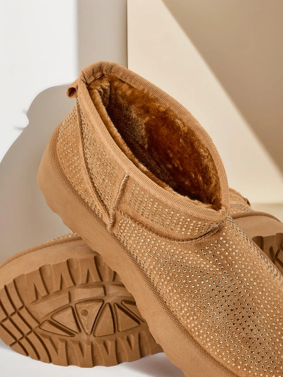 Royalfashion Beige ženské snehule a'la UGGs Corob